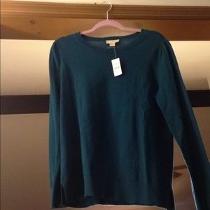 Ann Taylor loft teal top